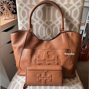 GUC Tory Burch Bombe T Tote and Wallet Set